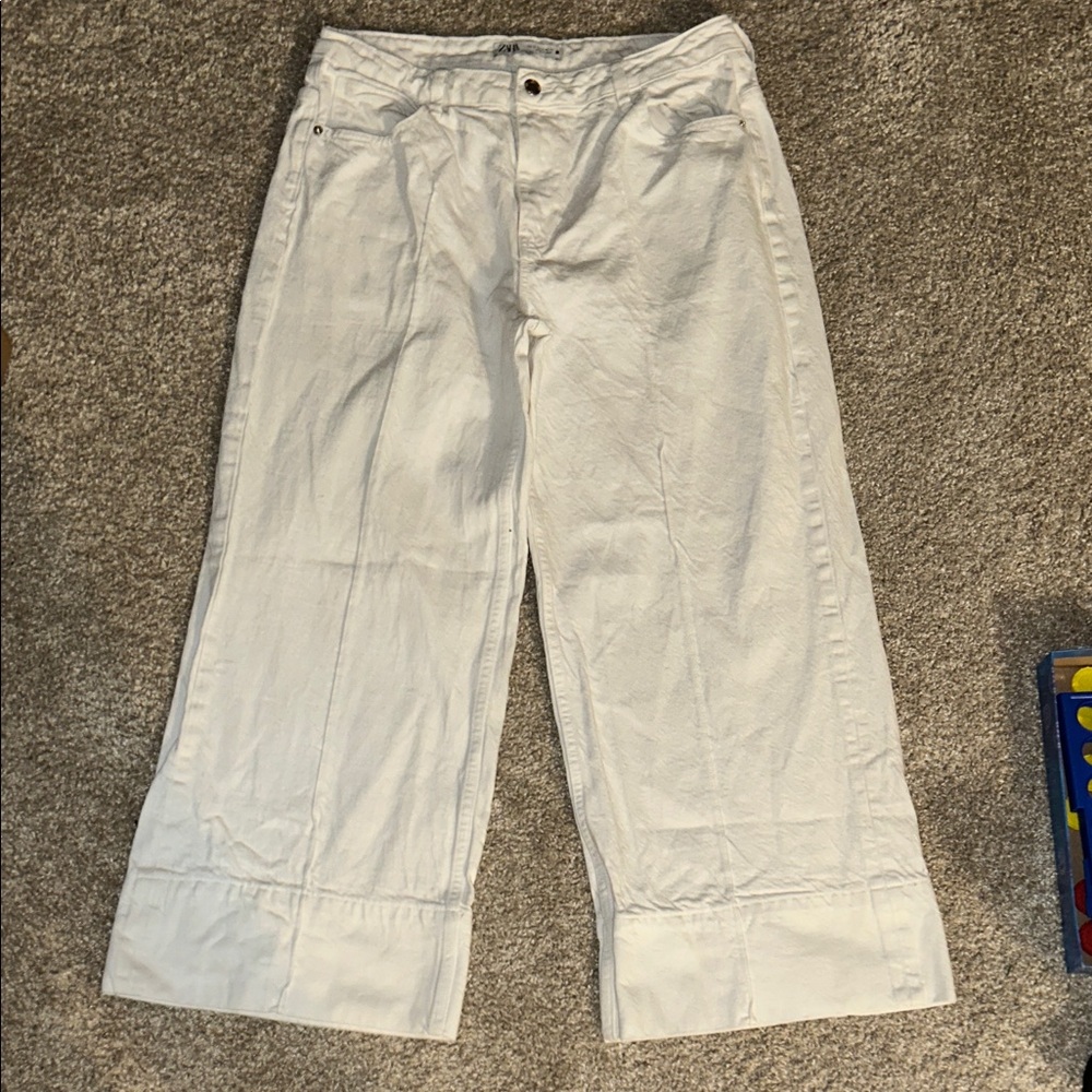 Zara White Trousers